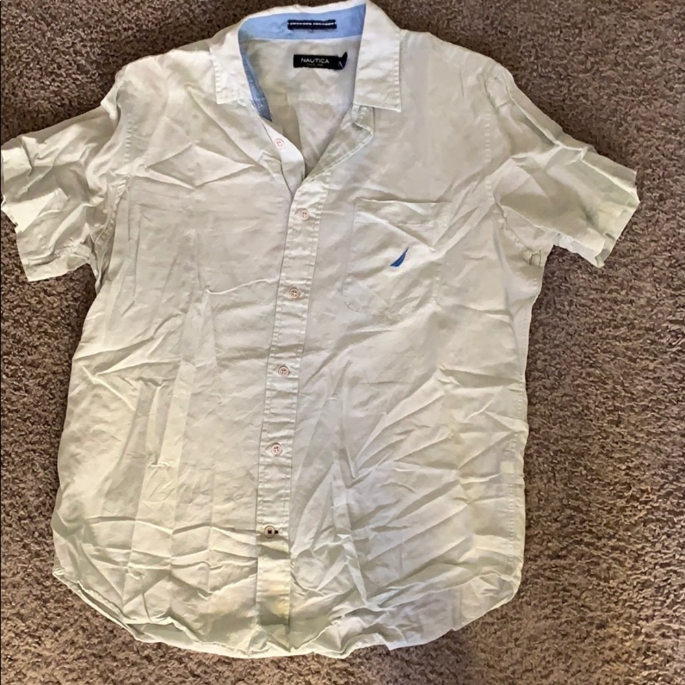 Nautica Men’s light blue casual button down